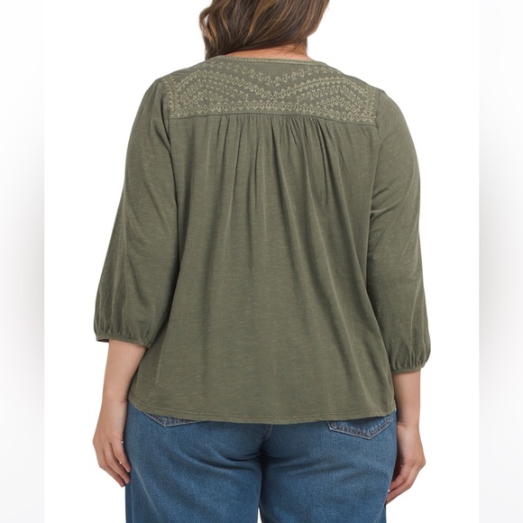 Lucky Brand | NWT Women’s Embroidered Blouse - Picture 2 of 11